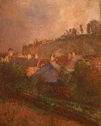 Edgar Degas Houses at the Foot of a Cliff Sweden oil painting artist